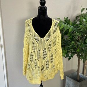 Aniina Crochet Yellow Cover-up Size M/L